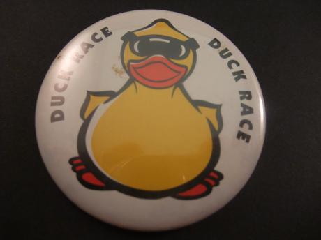 Duck race ,eend met duikbril